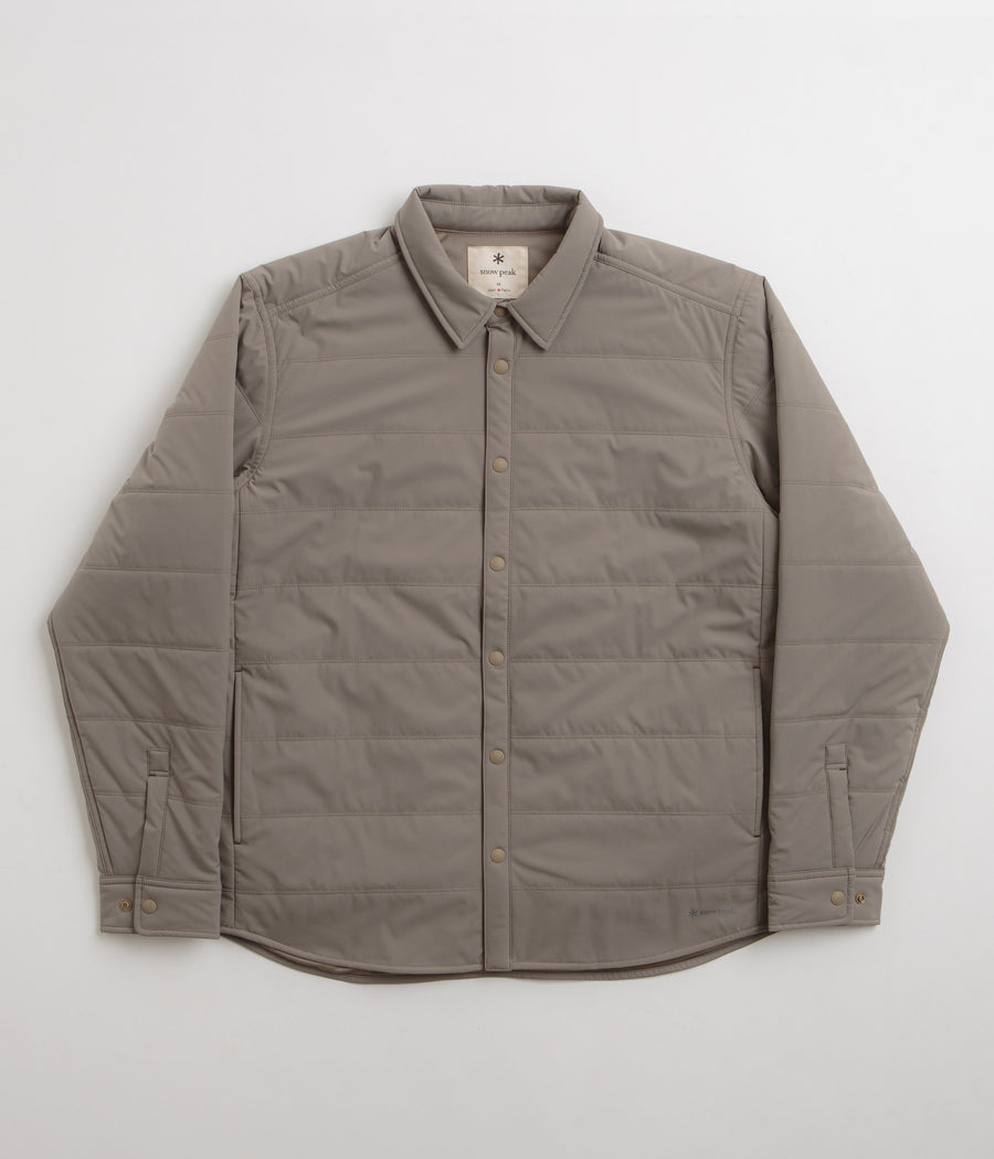 Snow Peak Flexible Insulated Shirt in Khaki