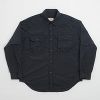 Snow Peak Garment Dyed Convertible Shirt in Black thumbnail