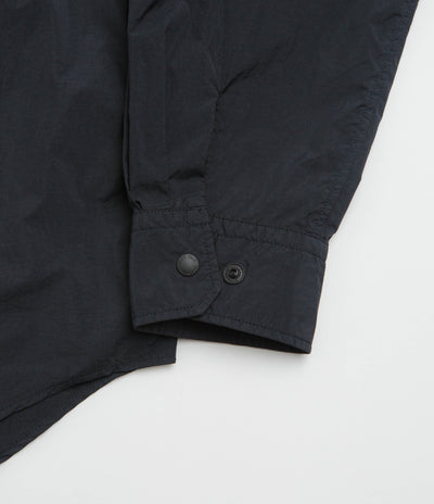 Snow Peak Garment Dyed Convertible Shirt in Black