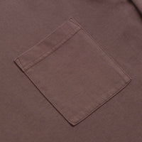 Snow Peak Garment Dyed Long Sleeve T-Shirt in Burgundy thumbnail