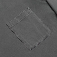 Snow Peak Garment Dyed Long Sleeve T-Shirt in Charcoal thumbnail