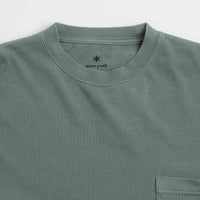 Snow Peak Garment Dyed Long Sleeve T-Shirt in Dark Green thumbnail