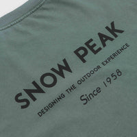 Snow Peak Garment Dyed Long Sleeve T-Shirt in Dark Green thumbnail