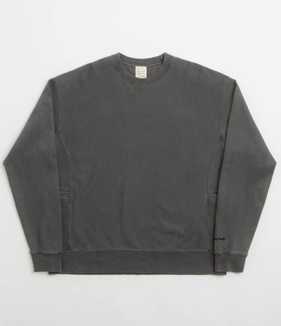 Snow Peak Garment Dyed Sweatshirt in Charcoal