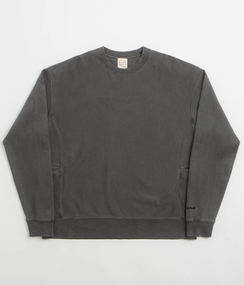 Snow Peak Garment Dyed Sweatshirt - Charcoal