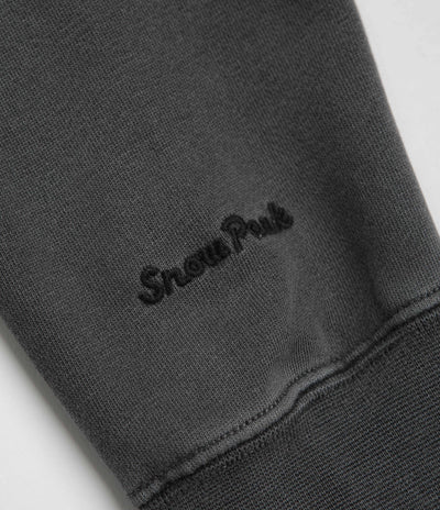Snow Peak Garment Dyed Sweatshirt in Charcoal