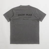 Snow Peak Garment Dyed T-Shirt in Charcoal thumbnail
