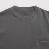 Snow Peak Garment Dyed T-Shirt in Charcoal thumbnail