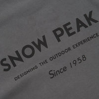 Snow Peak Garment Dyed T-Shirt in Charcoal thumbnail