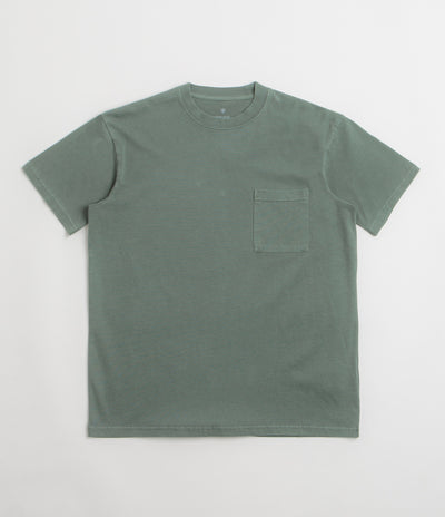 Snow Peak Garment Dyed T-Shirt in Dark Green
