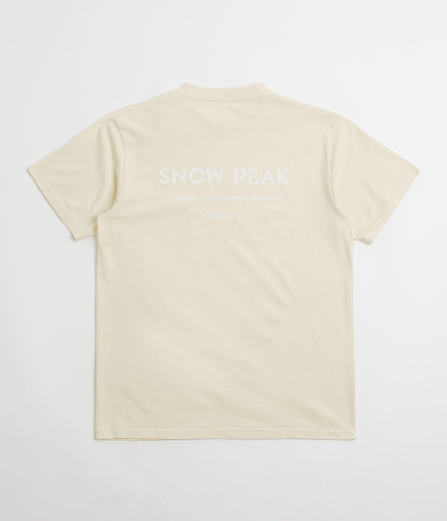 Snow Peak Garment Dyed T-Shirt in Ivory