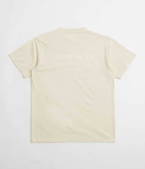Snow Peak Garment Dyed T-Shirt - Ivory
