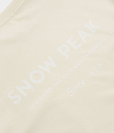 Snow Peak Garment Dyed T-Shirt in Ivory