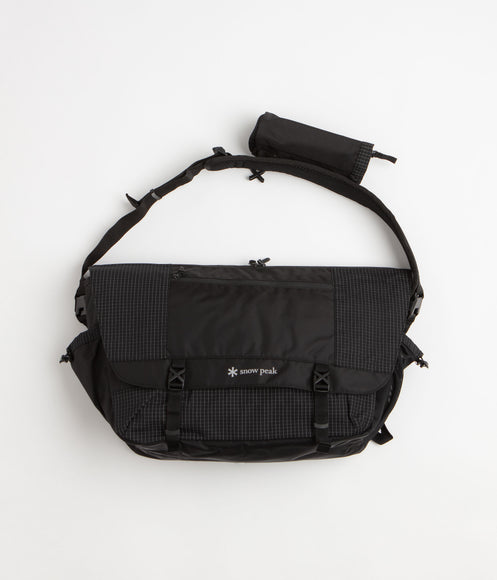 Snow Peak Grid Messenger Bag - Black