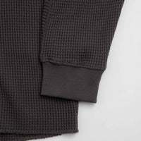 Snow Peak Heavyweight Waffle Long Sleeve T-Shirt - Charcoal thumbnail
