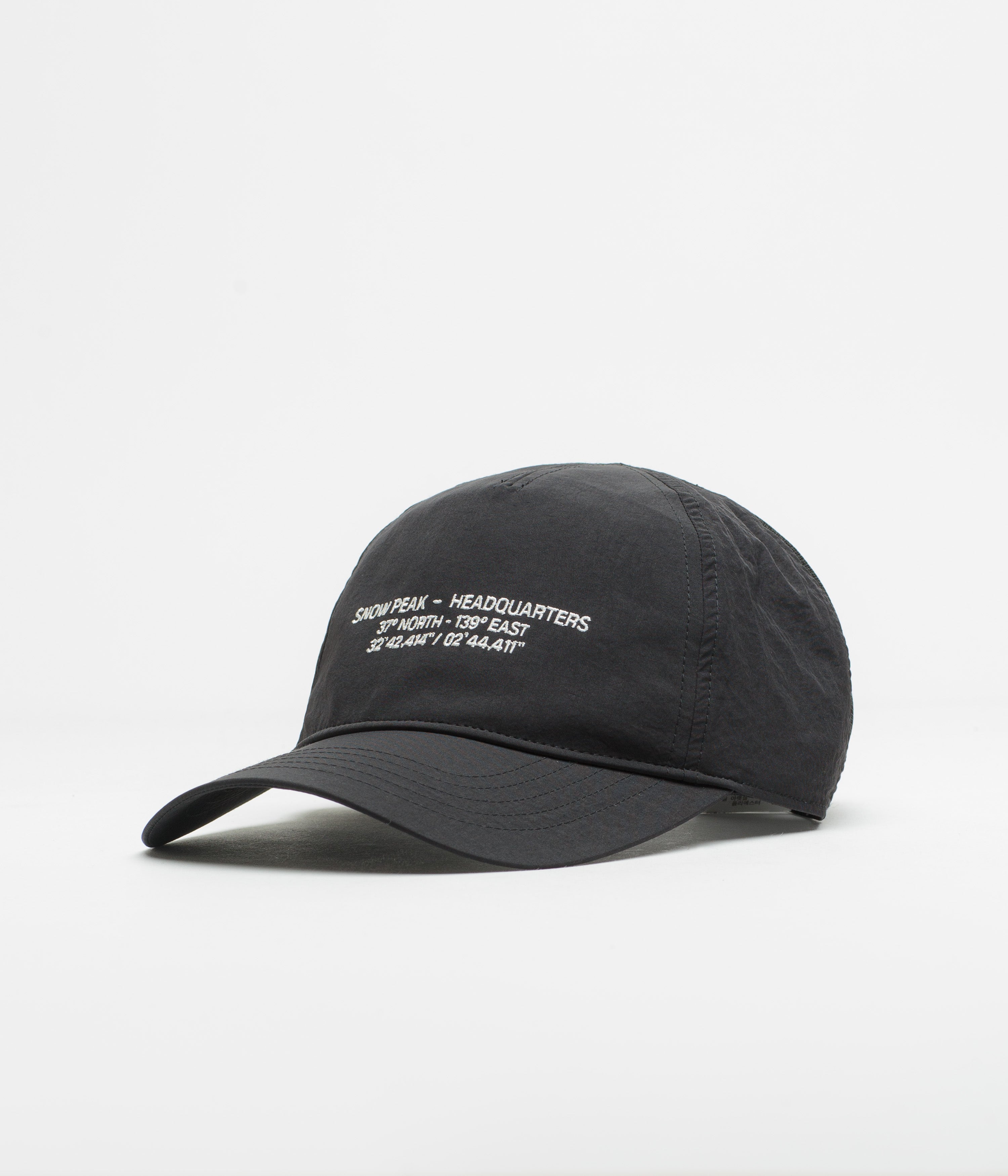 Snow Peak HQ Topographic Trucker Cap - Black