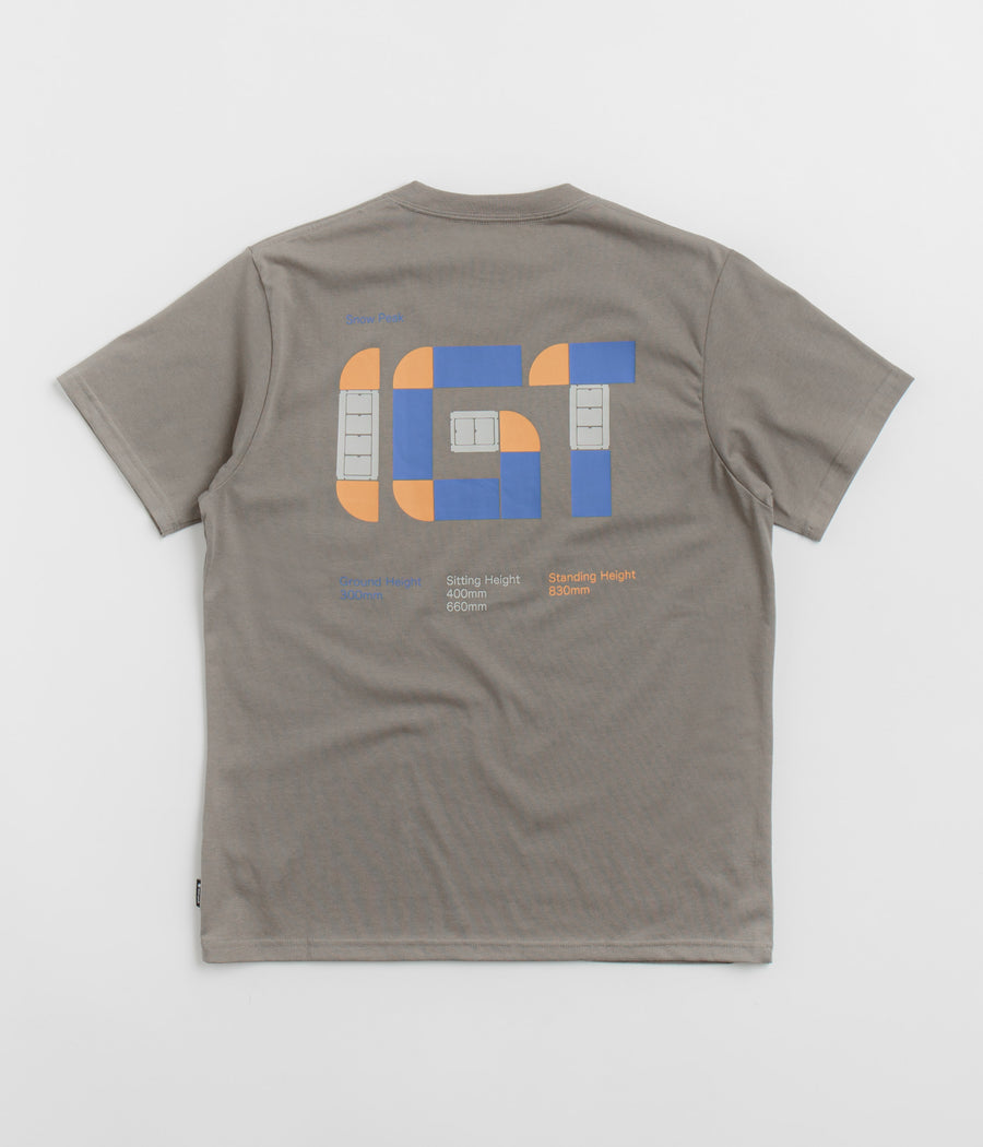 Snow Peak IGT Logo T-Shirt in Greige
