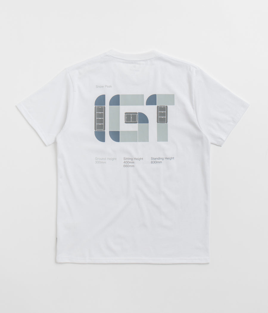 Snow Peak IGT Logo T-Shirt in White