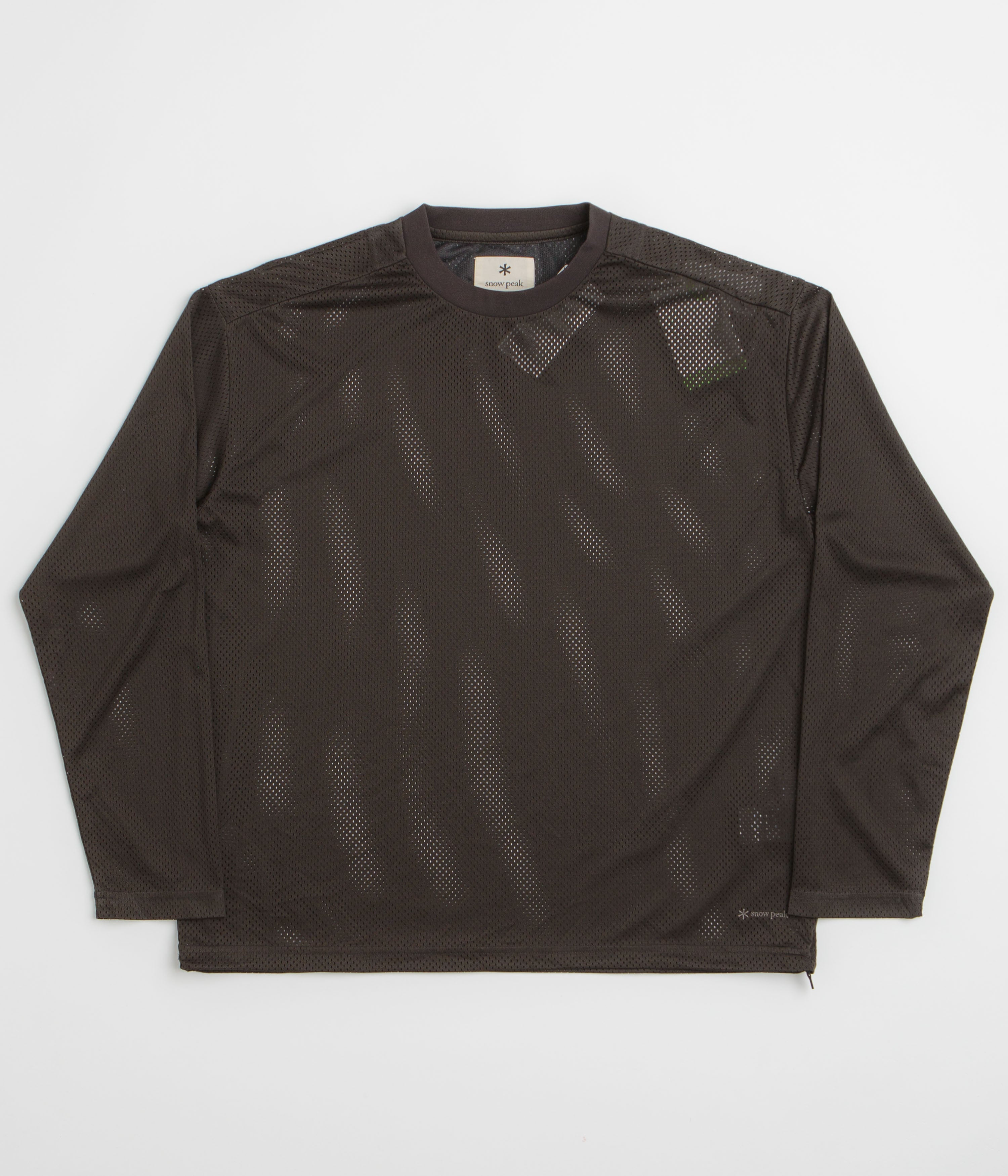 Snow Peak Insect Shield Mesh Long Sleeve T-Shirt in Black