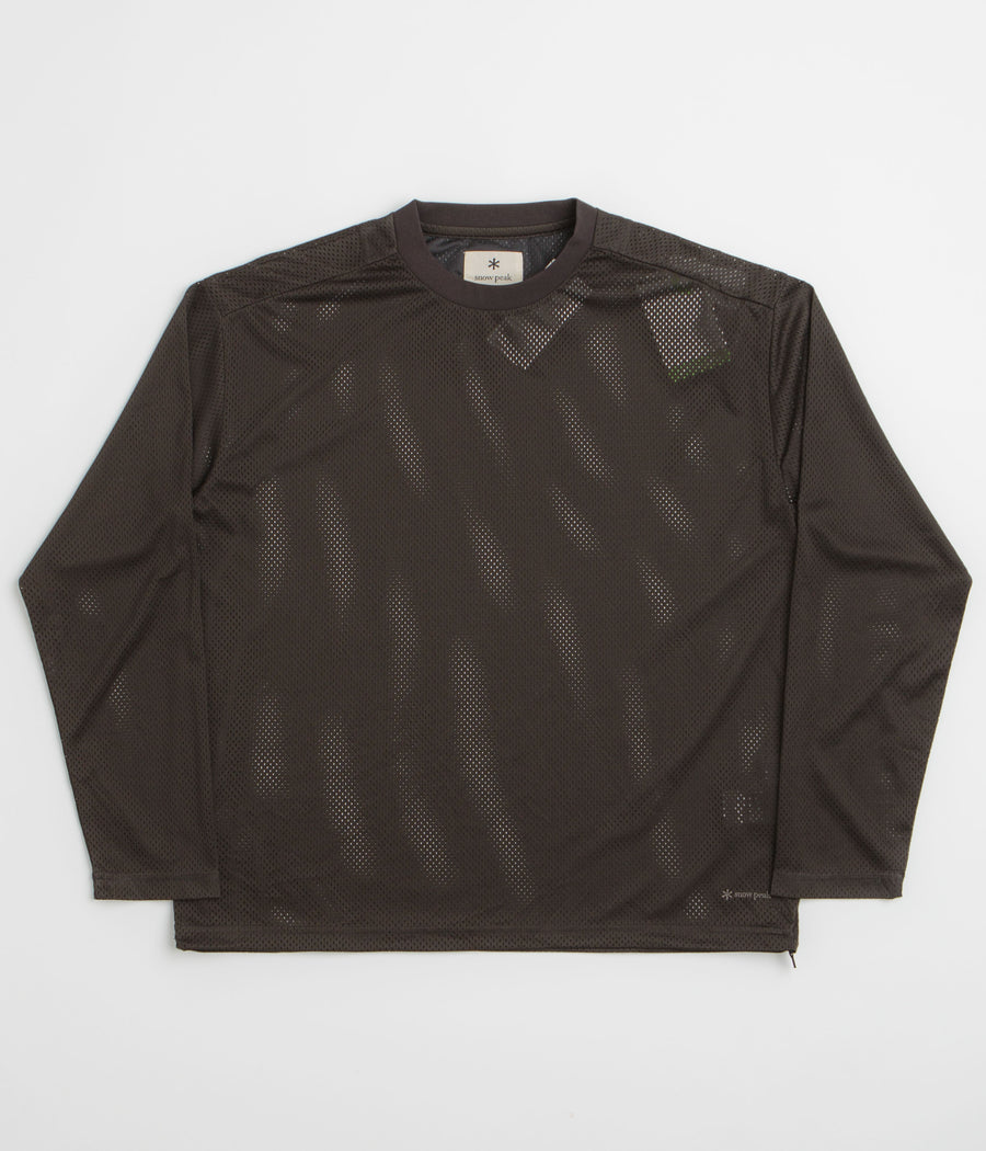 Snow Peak Insect Shield Mesh Long Sleeve T-Shirt in Black