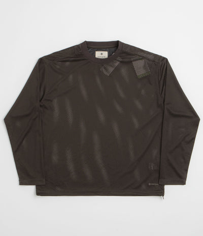 Snow Peak Insect Shield Mesh Long Sleeve T-Shirt in Black