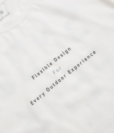 Snow Peak Jikaro Firering Table T-Shirt in Off White