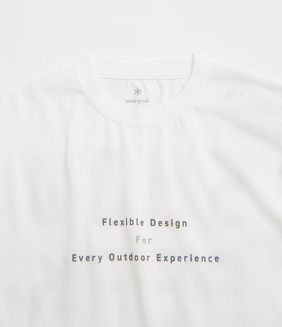 Snow Peak Jikaro Firering Table T-Shirt in Off White