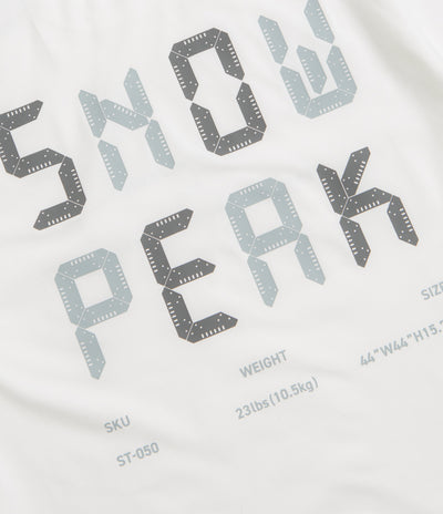Snow Peak Jikaro Firering Table T-Shirt in Off White