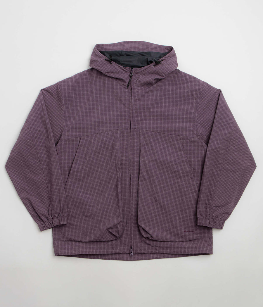 Snow Peak Kasuri Ripstop Jacket - Dark Purple