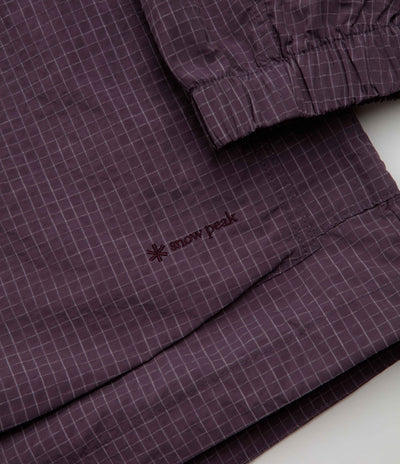 Snow Peak Kasuri Ripstop Jacket - Dark Purple