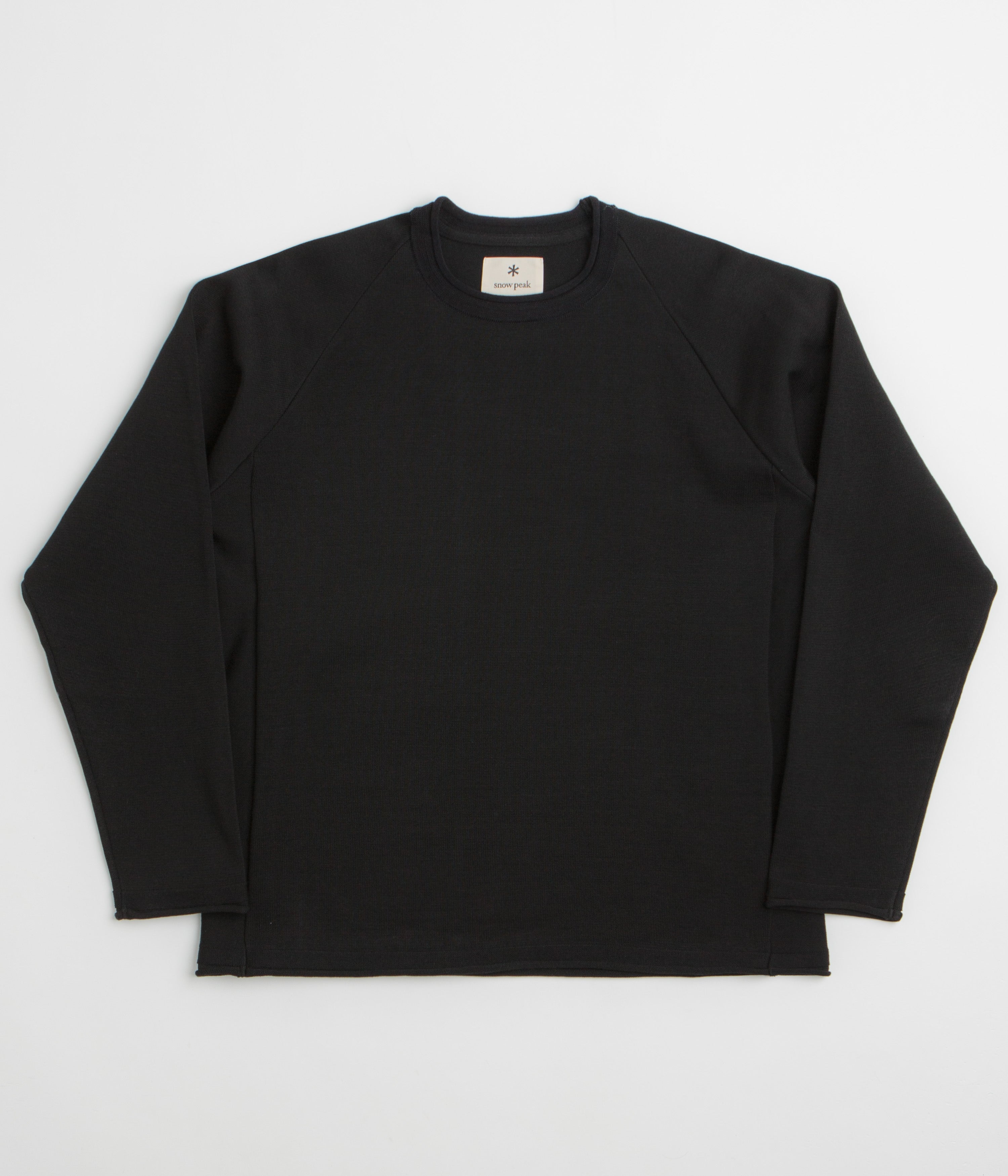 Snow Peak Knit Pullover Sweatshirt - Black