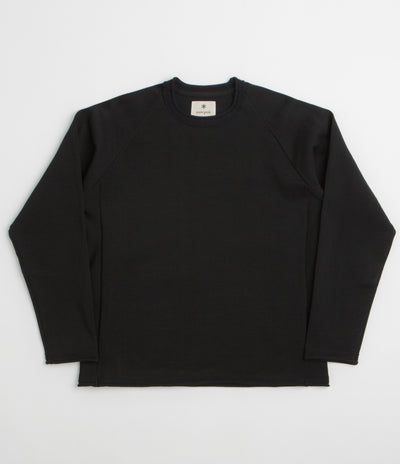 Snow Peak Knit Pullover Sweatshirt in Black