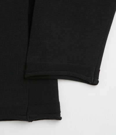 Snow Peak Knit Pullover Sweatshirt in Black