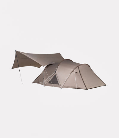 Snow Peak Land Nest Medium Tent And Tarp Set - Light Brown