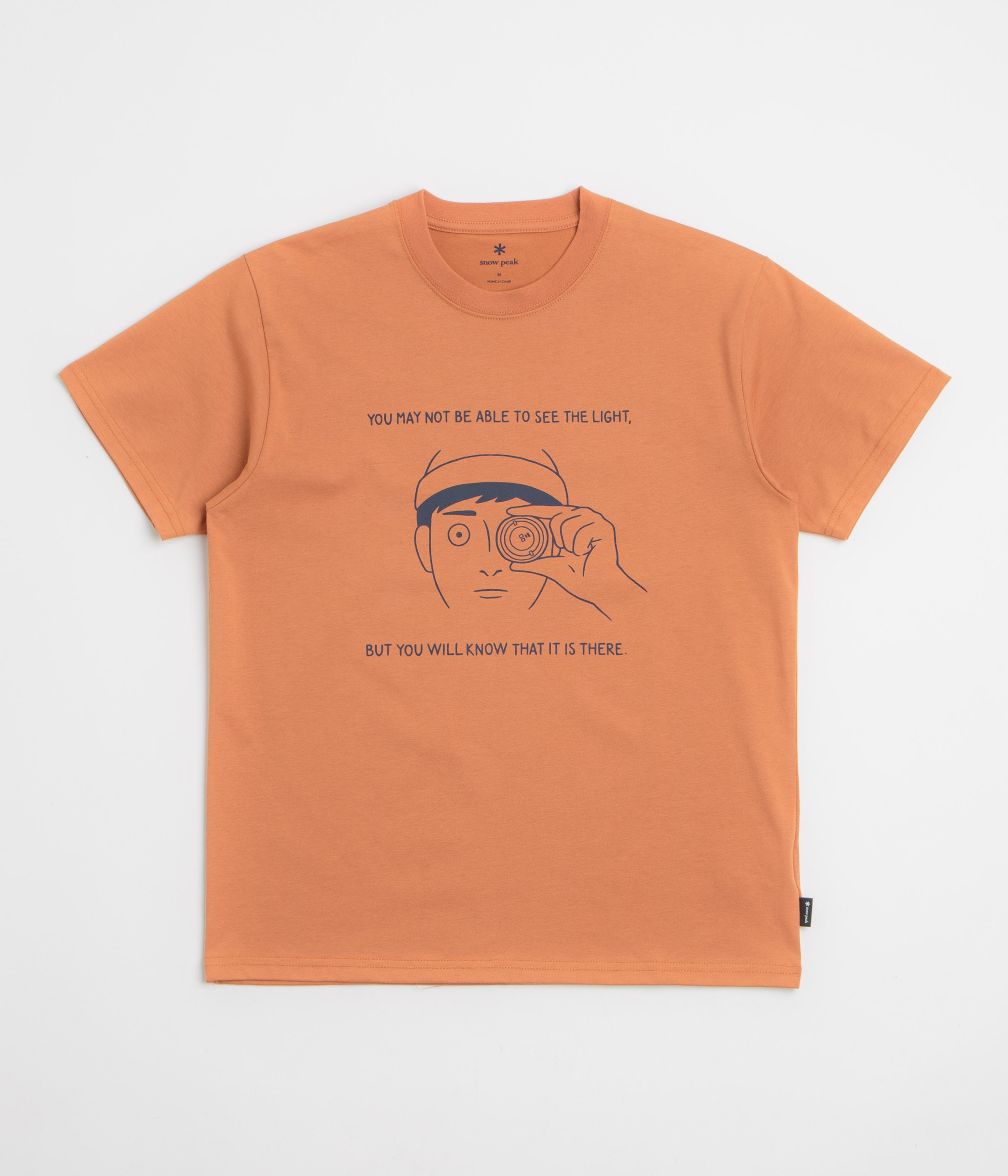 Snow Peak Lantern Eye T-Shirt in Orange