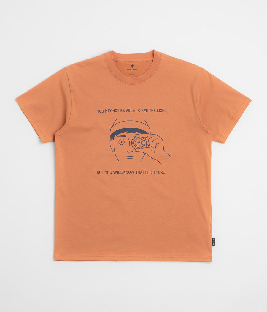 Snow Peak Lantern Eye T-Shirt in Orange