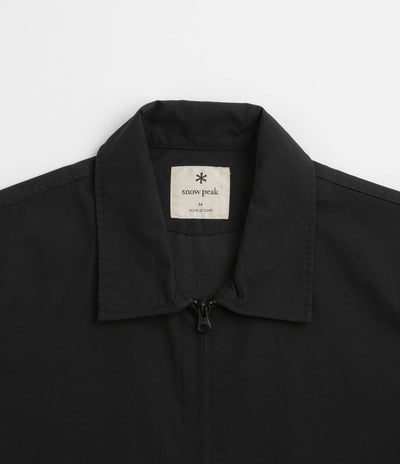 Snow Peak Light Dobby Cloth Harrington Jacket in Black