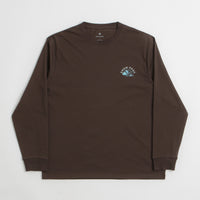 Snow Peak Living With Nature Long Sleeve T-Shirt in Dark Brown thumbnail