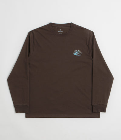 Snow Peak Living With Nature Long Sleeve T-Shirt in Dark Brown