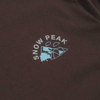 Snow Peak Living With Nature Long Sleeve T-Shirt in Dark Brown thumbnail