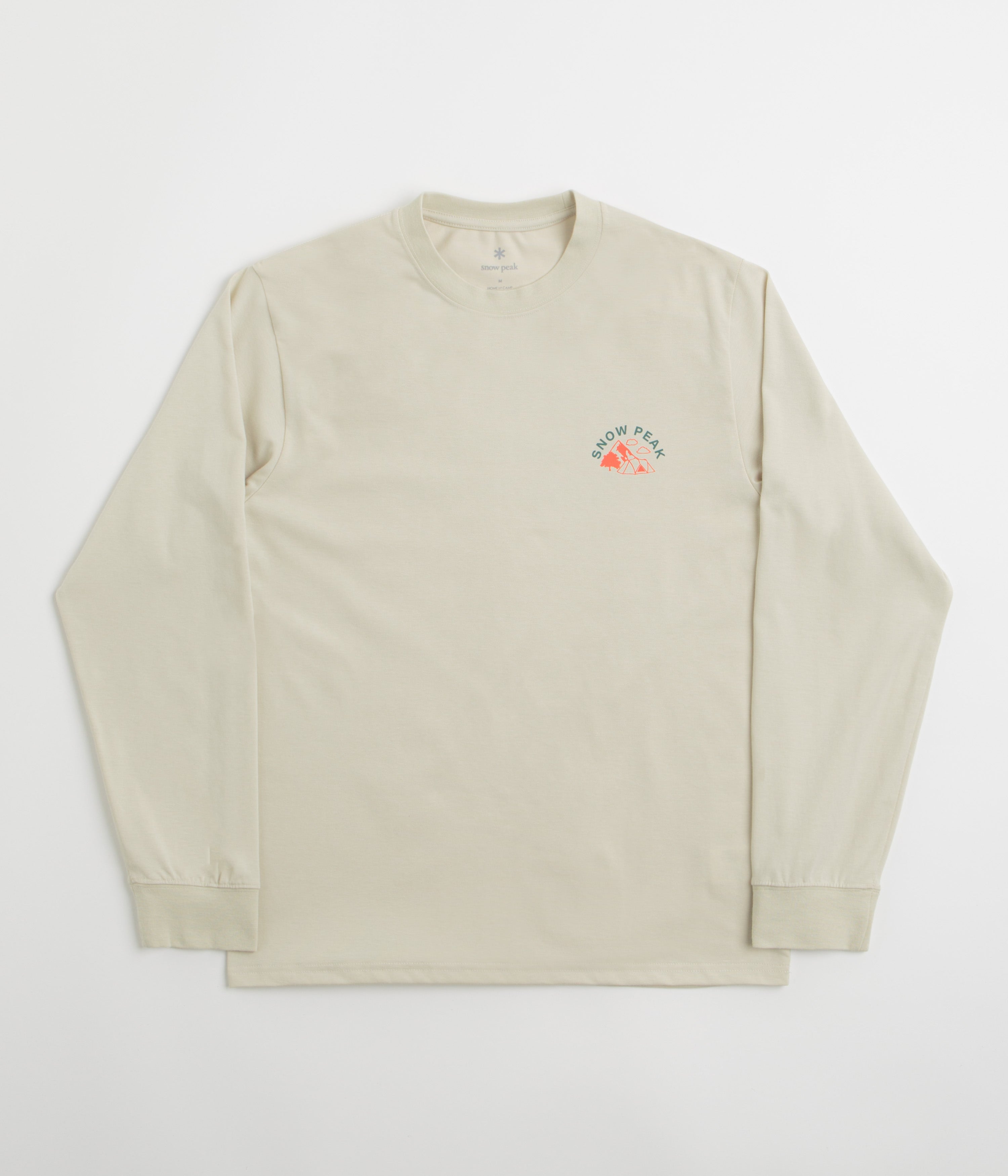 Snow Peak Living With Nature Long Sleeve T-Shirt in Ivory