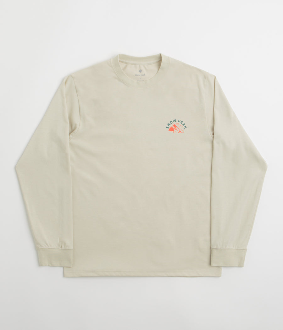 Snow Peak Living With Nature Long Sleeve T-Shirt in Ivory