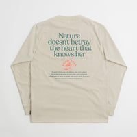 Snow Peak Living With Nature Long Sleeve T-Shirt - Ivory thumbnail