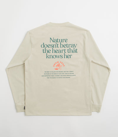 Snow Peak Living With Nature Long Sleeve T-Shirt in Ivory
