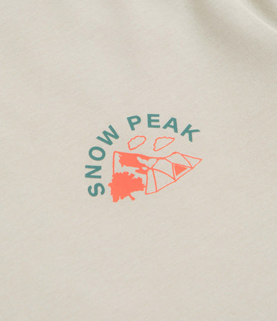 Snow Peak Living With Nature Long Sleeve T-Shirt - Ivory
