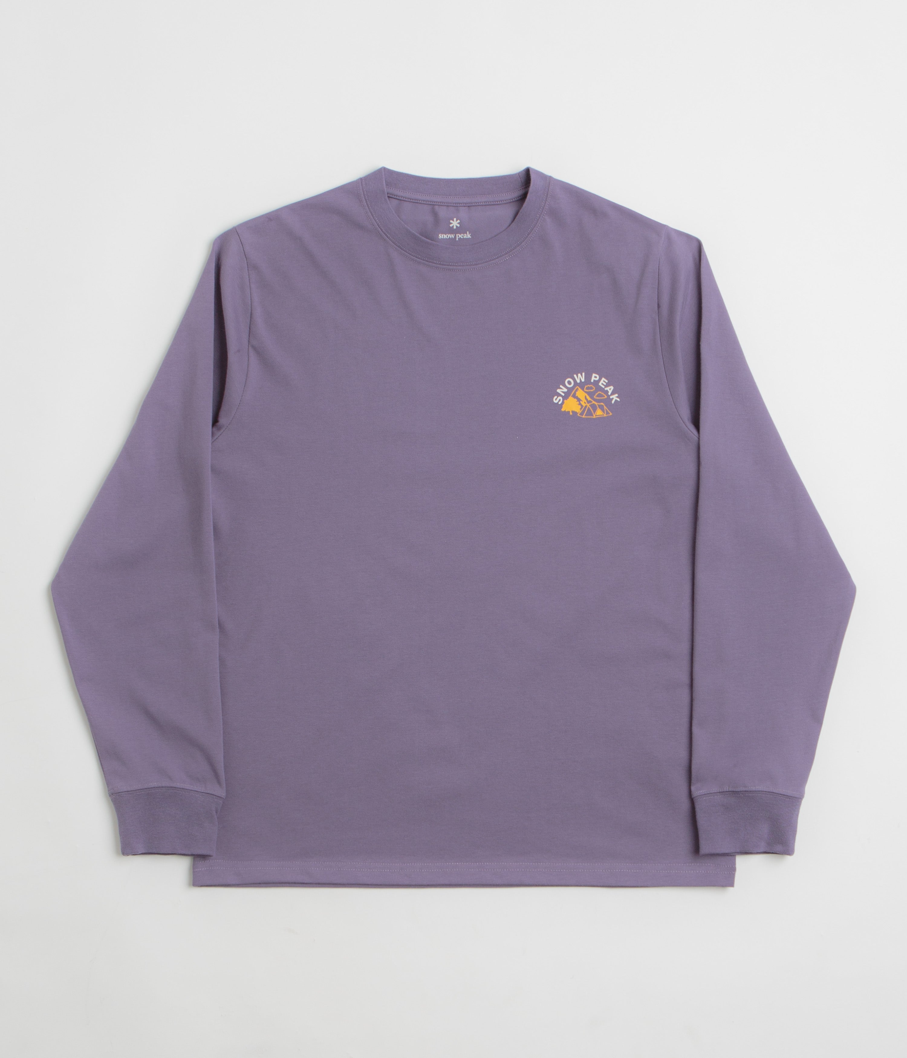 Snow Peak Living With Nature Long Sleeve T-Shirt in Purple