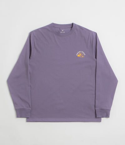 Snow Peak Living With Nature Long Sleeve T-Shirt in Purple