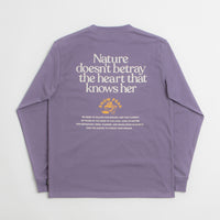 Snow Peak Living With Nature Long Sleeve T-Shirt in Purple thumbnail
