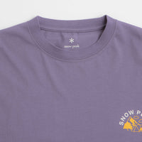 Snow Peak Living With Nature Long Sleeve T-Shirt in Purple thumbnail