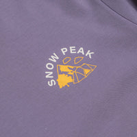 Snow Peak Living With Nature Long Sleeve T-Shirt in Purple thumbnail